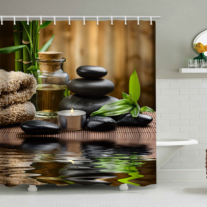 Tranquil Zen Nature Shower Curtain Stornfield