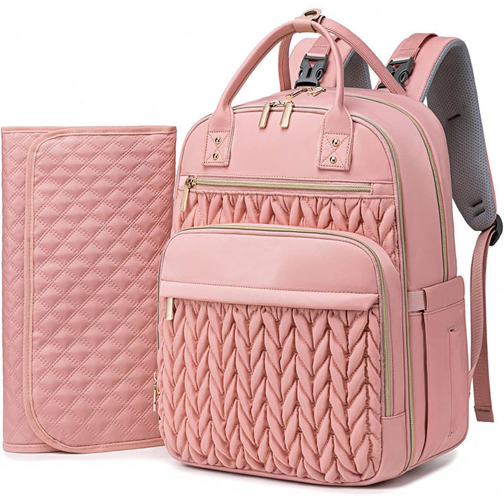 Elegant and Spacious Backpack with Textured Design Stornfield