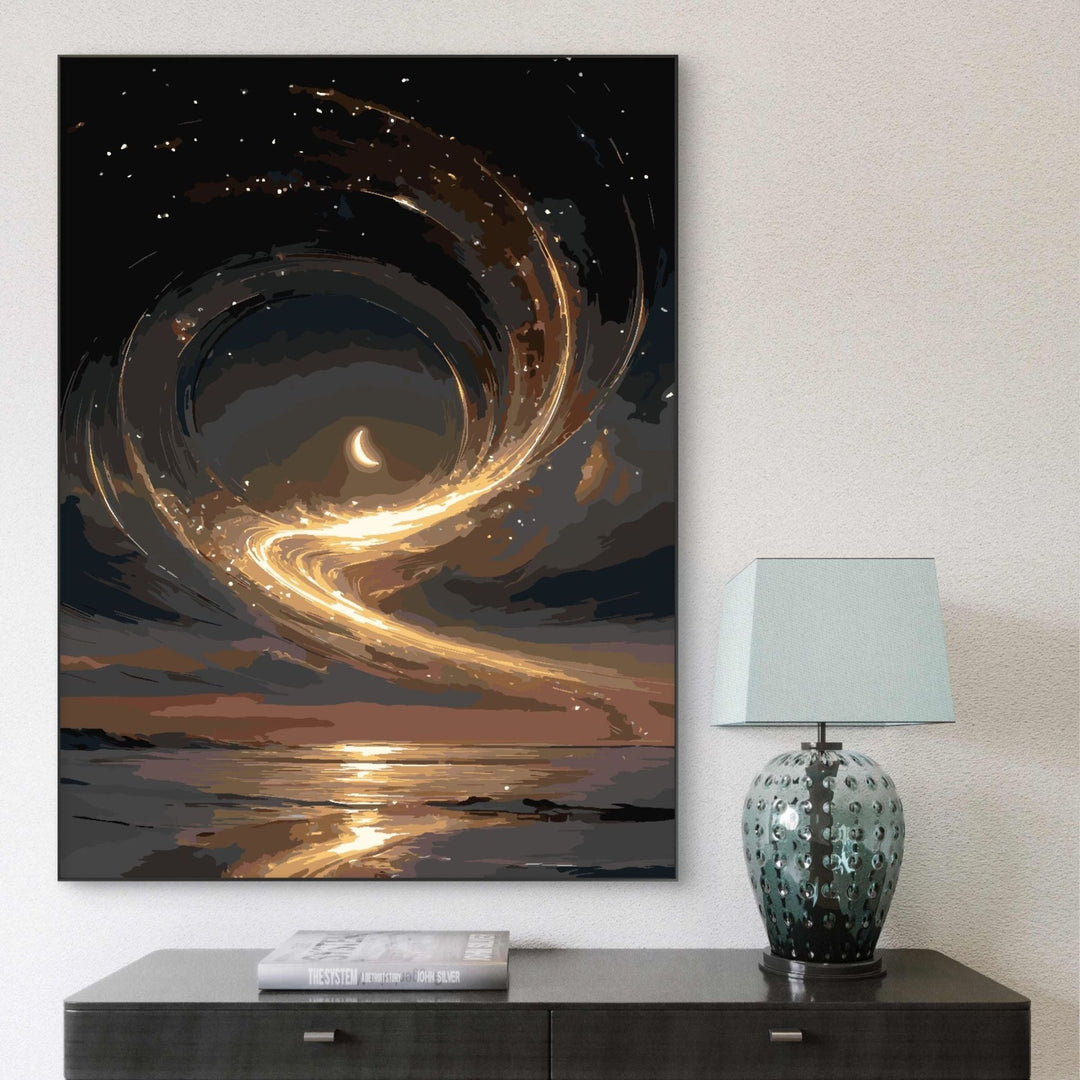 Dreamy Celestial Landscape Canvas Art Stornfield