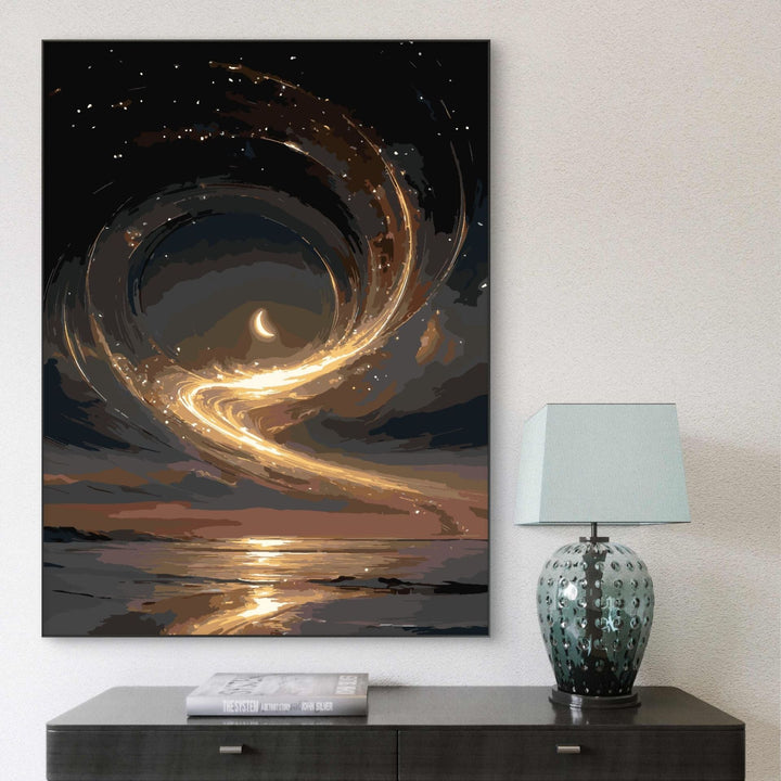 Dreamy Celestial Landscape Canvas Art Stornfield