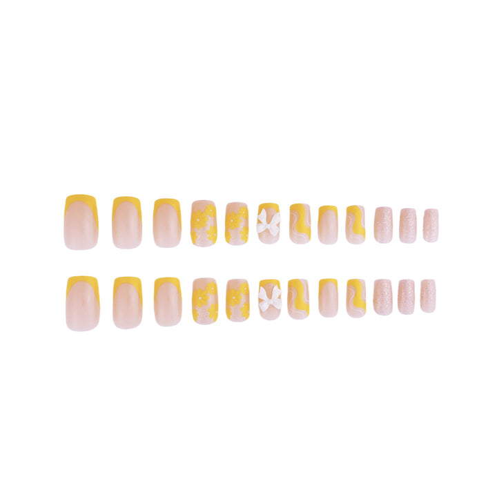 Floral Pattern Acrylic Nail Extensions Stornfield