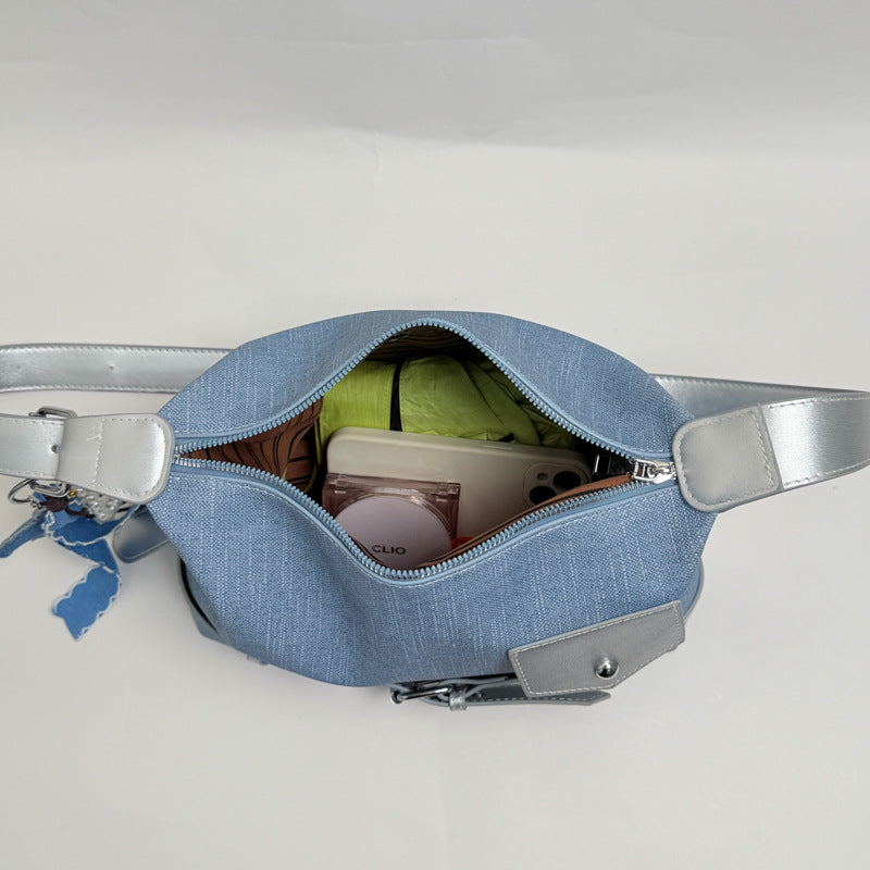 Casual Denim Shoulder Bag