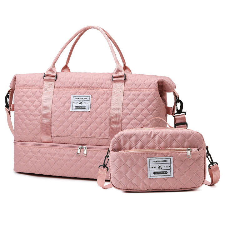 Quilted Multi-Pocket Travel Duffle Stornfield