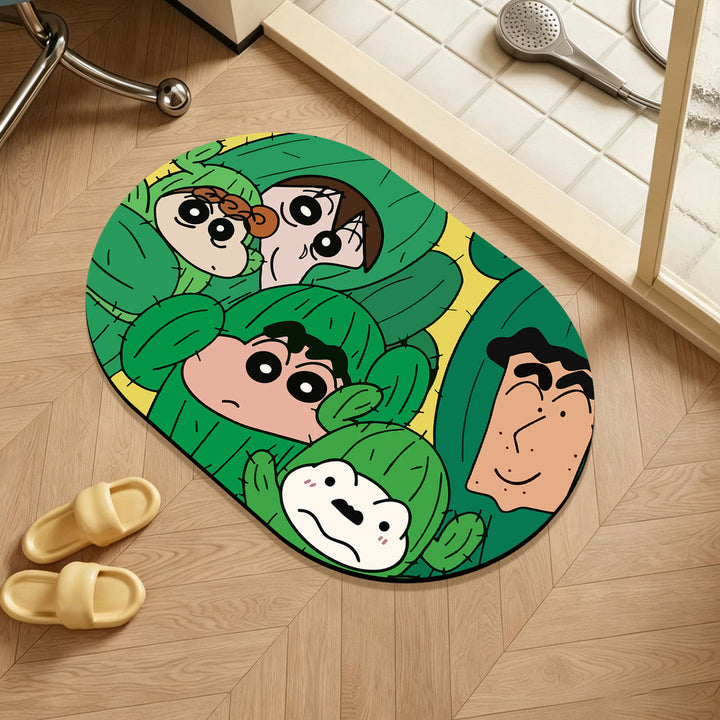 Plush Bathroom Floor Mat