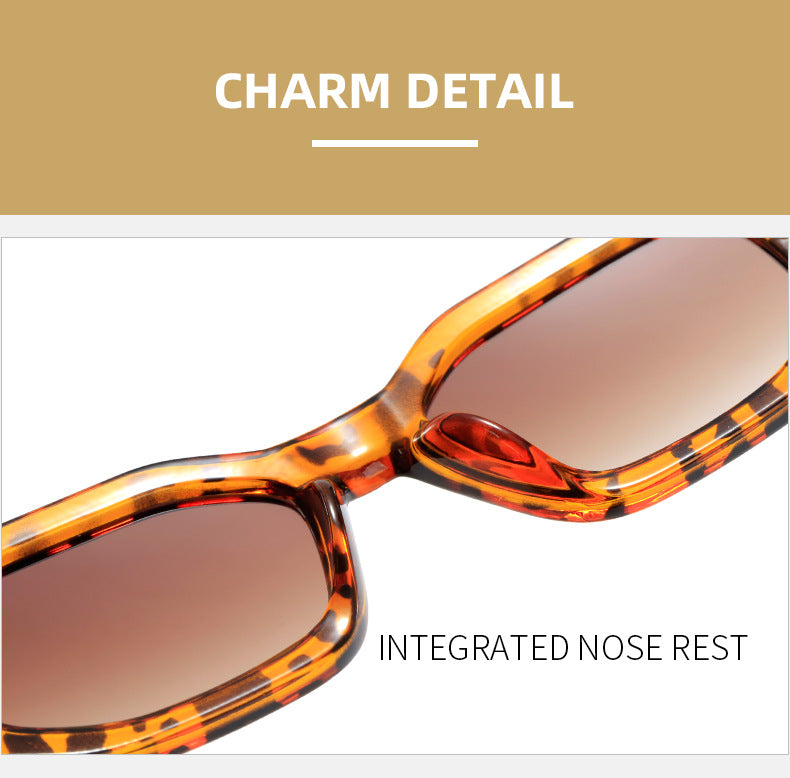 Ladies' fashionable square sunglasses with distinctive Stornfield frame
