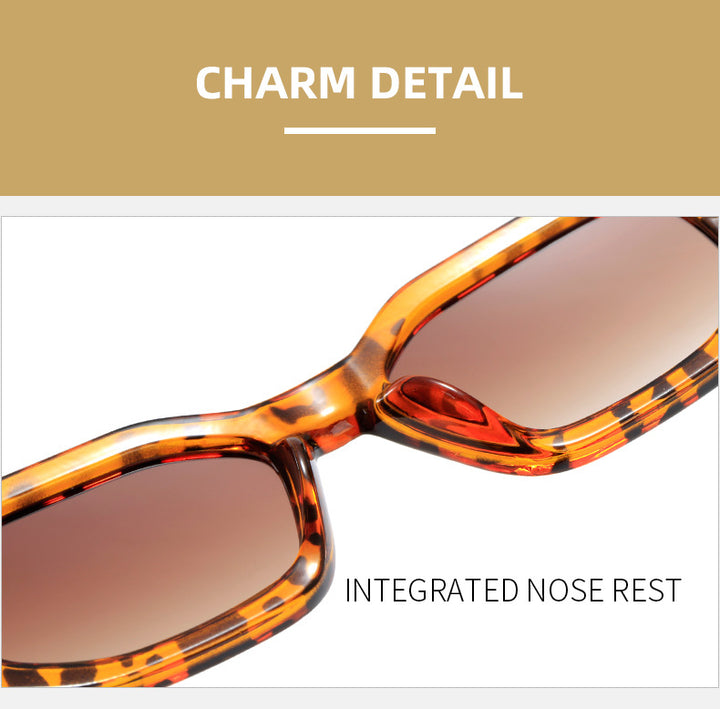 Ladies' fashionable square sunglasses with distinctive Stornfield frame