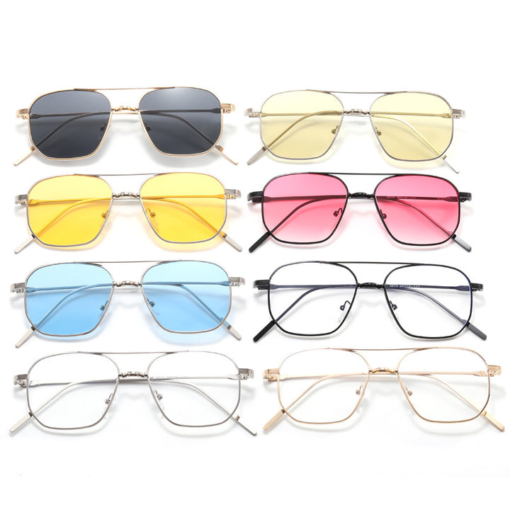 Women's fashionable geometric glasses with elegant metal frame Stornfield