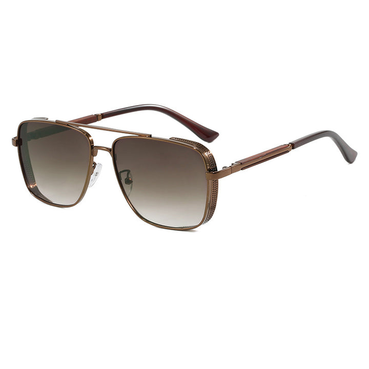 Women's fashionable square sunglasses with luxurious metal accents Stornfield