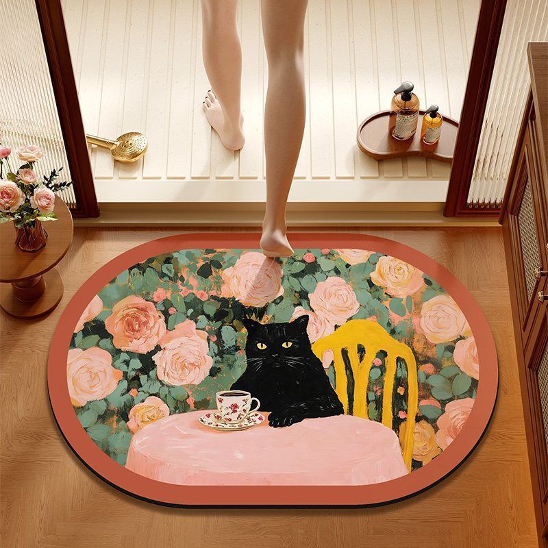 Whimsical Animal-Themed Bath Mat