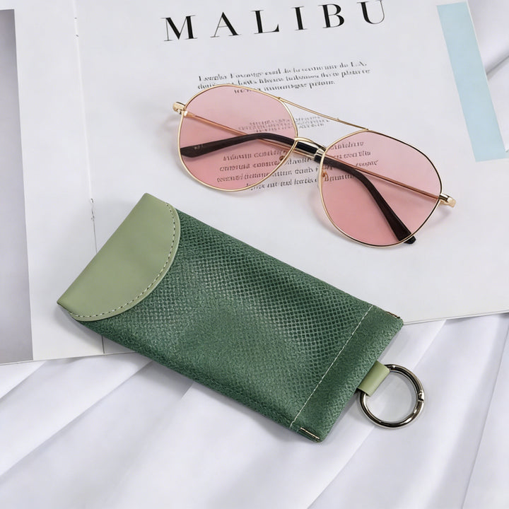 Luxurious Textured Leather Eyewear Case Stornfield