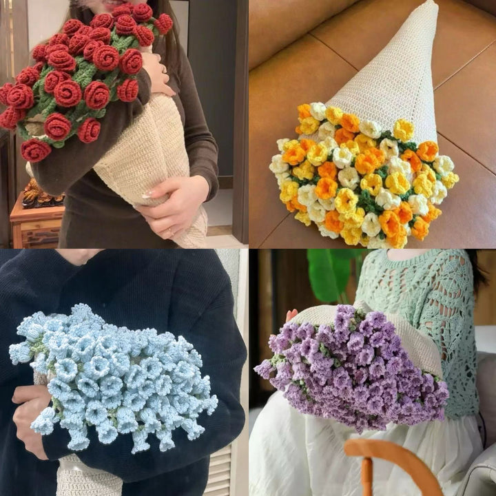 Decorative Floral Knit
