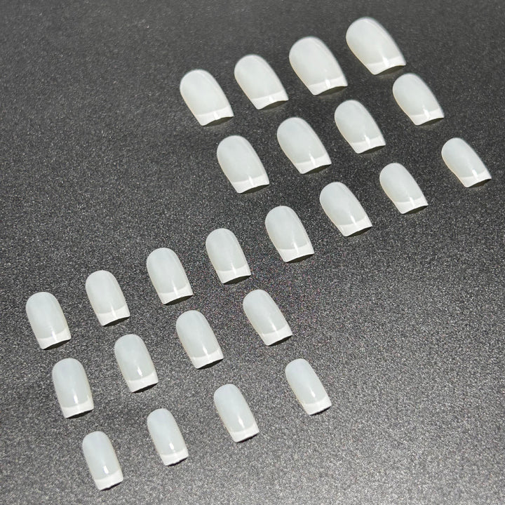 Elegant French Tip Press-On Nail Set Stornfield