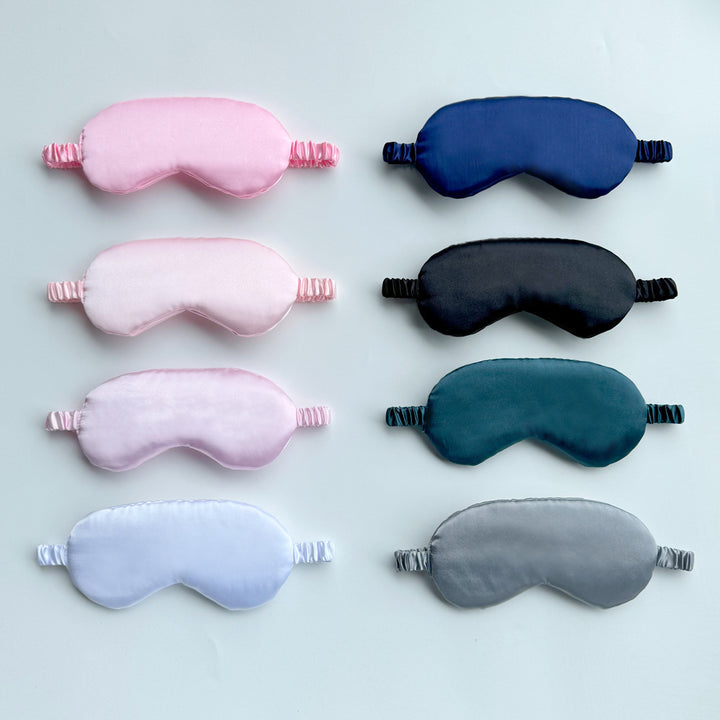 Women's ergonomic silk-like sleep mask with padded nose bridge and elastic strap Stornfield
