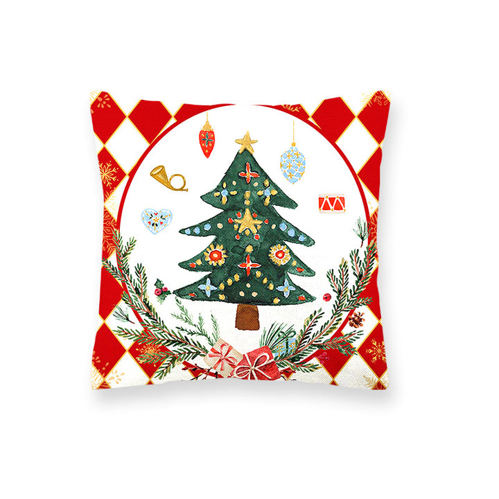 Decorative Christmas Tree Throw Pillow