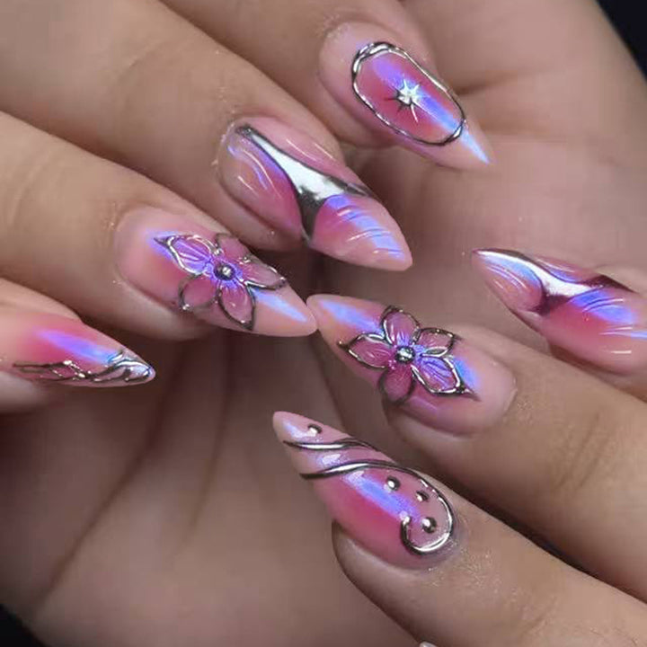Decorative 3D Floral Nail Art Enhancements Stornfield
