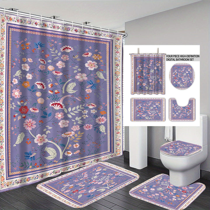 Digital Floral Print Bathroom Set Stornfield