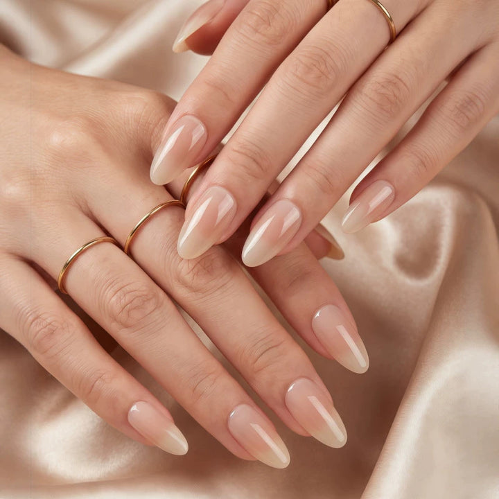 Elegant Almond-Shaped Press-On Nail Tips Stornfield