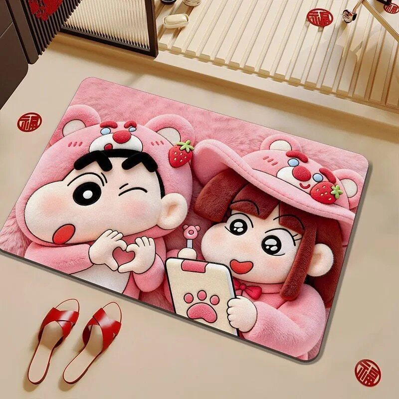 Cartoon Theme Plush Bath Mat