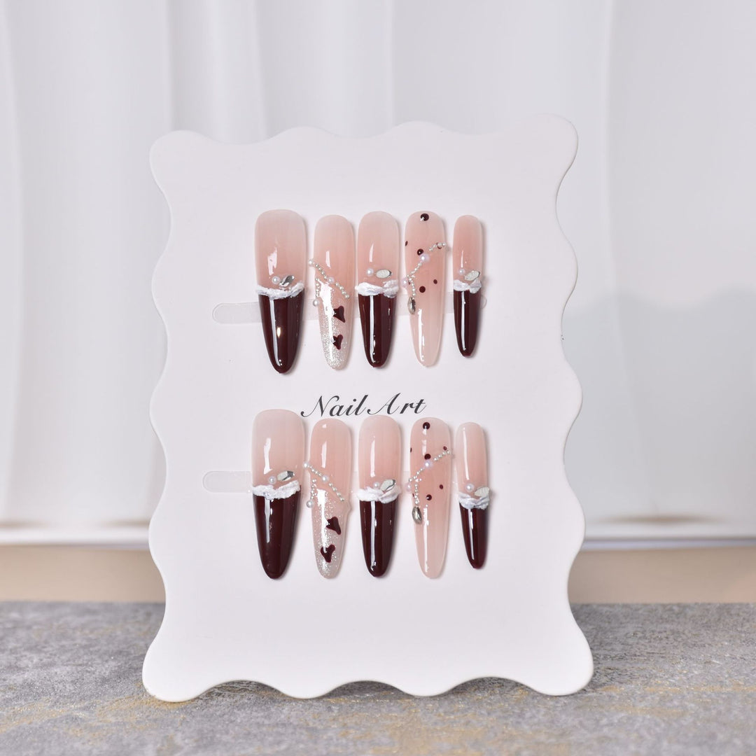Artistic Stiletto Press-On Nail Art Set Stornfield