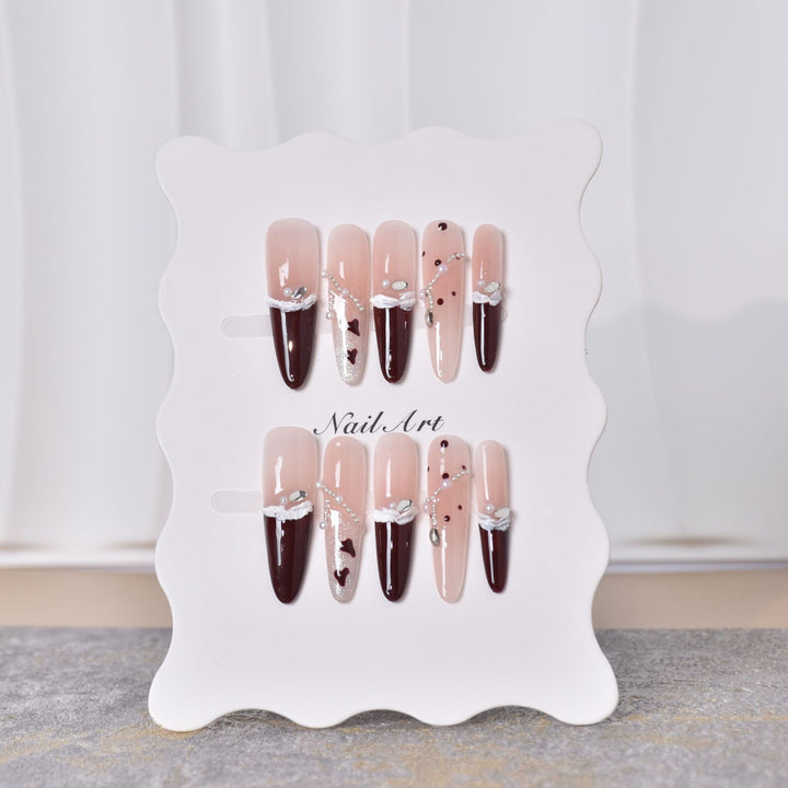 Artistic Stiletto Press-On Nail Art Set Stornfield
