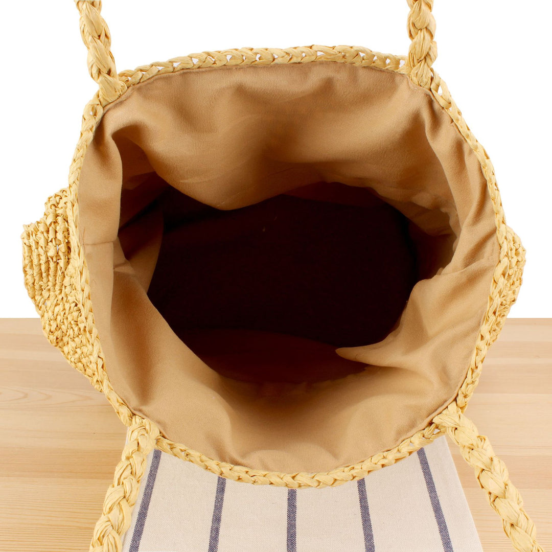 Braided backpack bag with stylish ruffle details Stornfield
