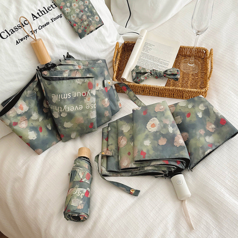 Ladies Folding Umbrella with Floral Design Stornfield