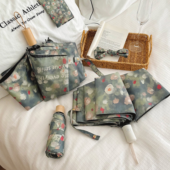 Ladies Folding Umbrella with Floral Design Stornfield