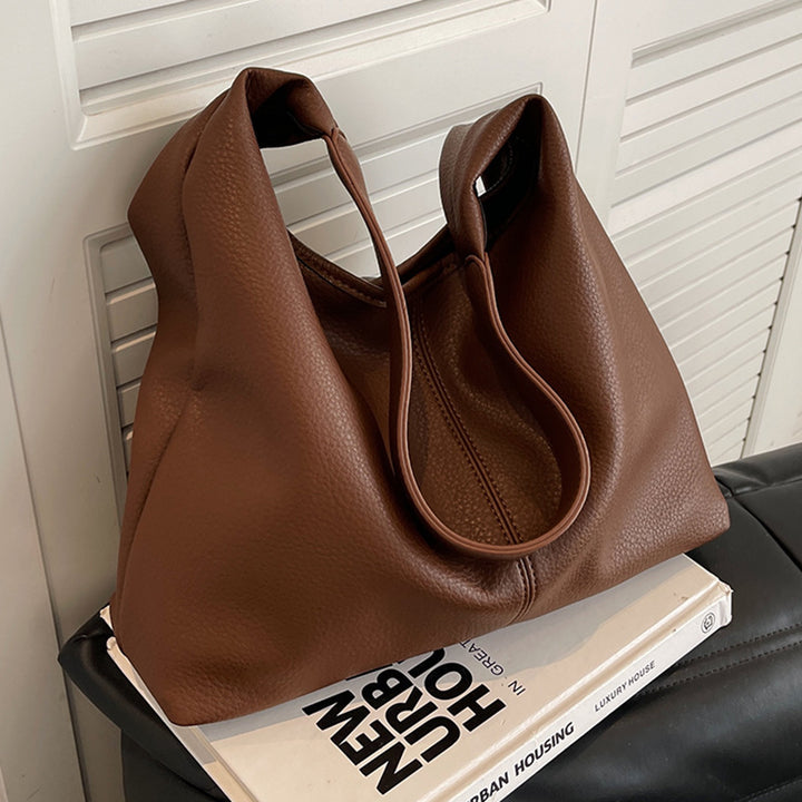 Textured Hobo Handbag