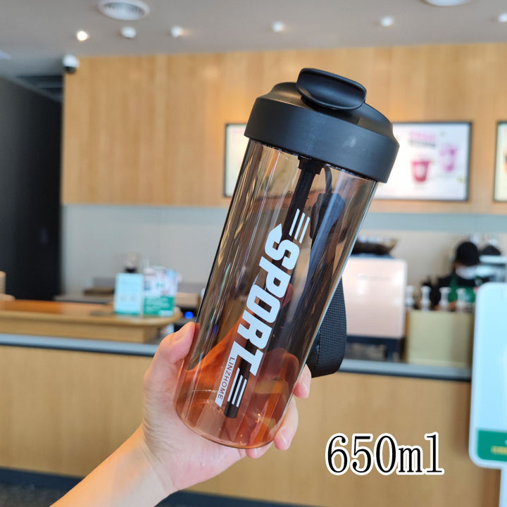 Women's sports water bottle with practical straw and carry function Stornfield