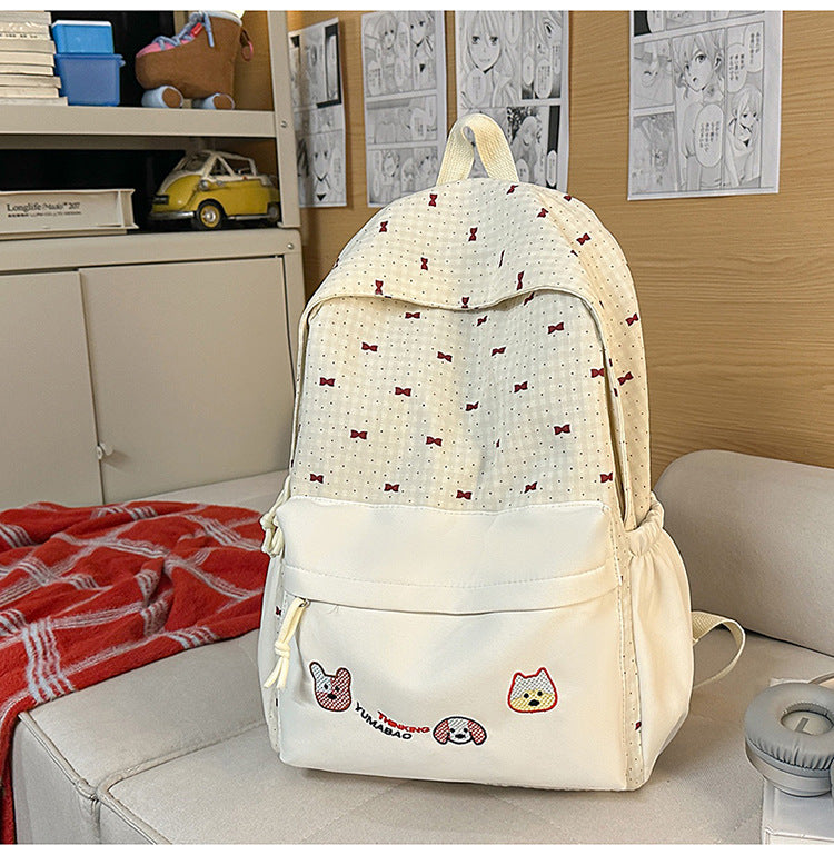 Cute Bow-Embellished Backpack Stornfield
