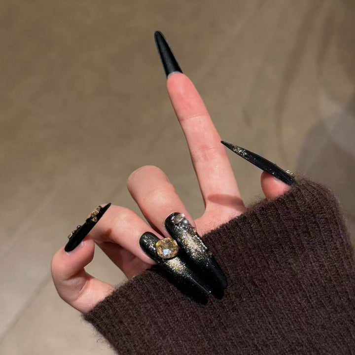 Premium Glittering Stiletto Press-On Nail Set Stornfield