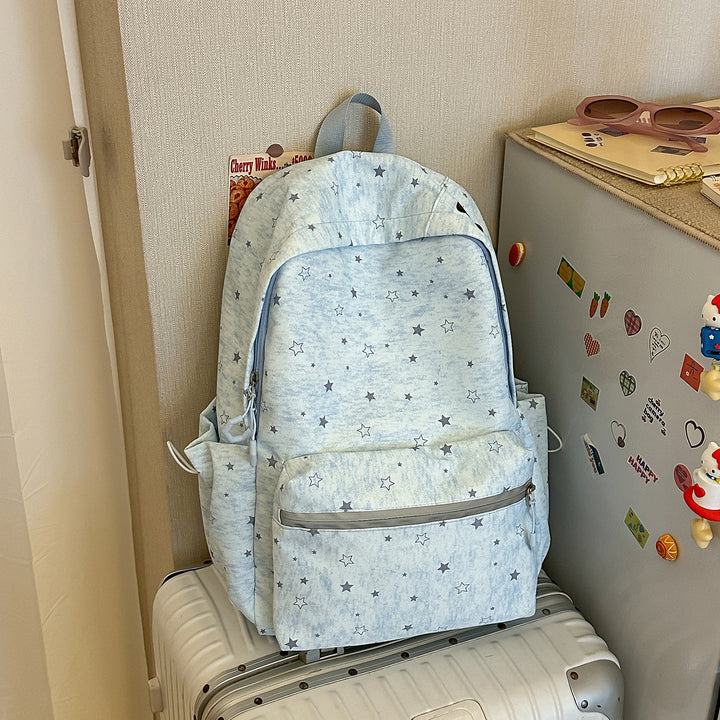 Star-Patterned School Backpack Stornfield