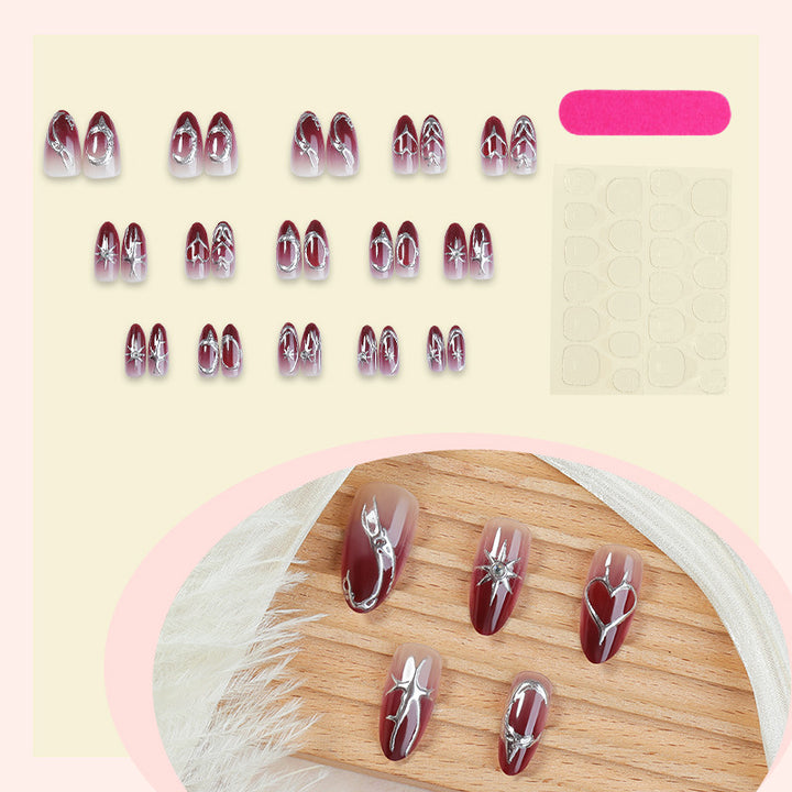 Artistic Floral Ombre Press-On Nails Stornfield