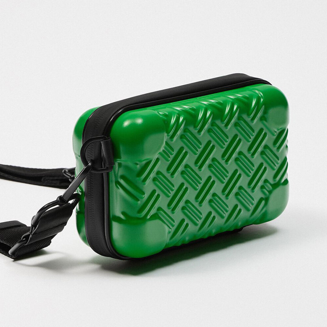 Unisex Textured Hard Shell Crossbody Bag Stornfield