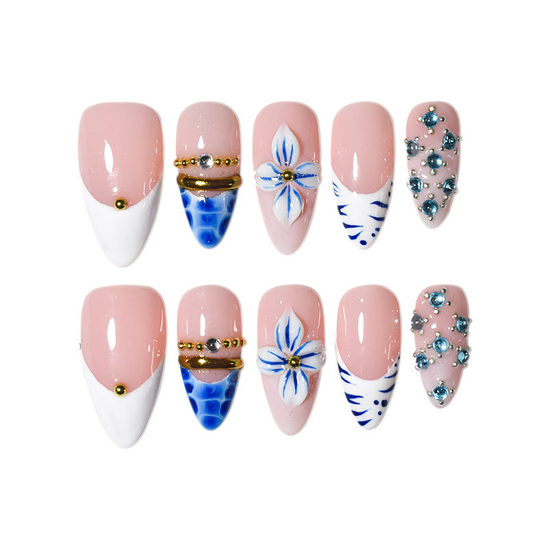 Elegant Artistic Press-On Nail Extensions Stornfield