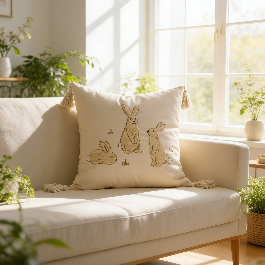 Women's pillowcase with cute bunny motif Stornfield