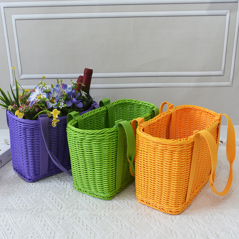 Stylish Woven Market Tote Stornfield