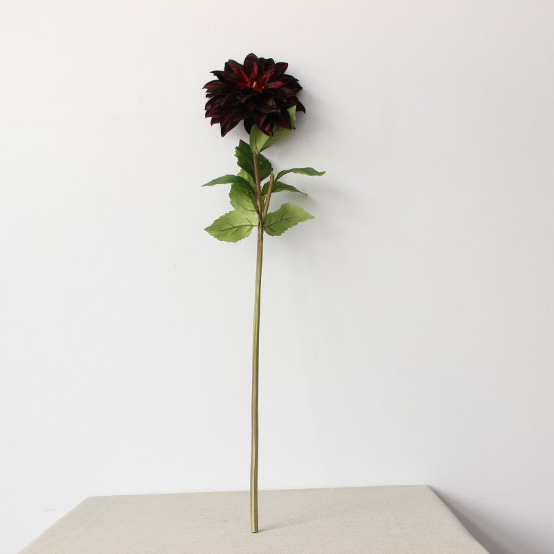 Lifelike Decorative Dahlia Stem
