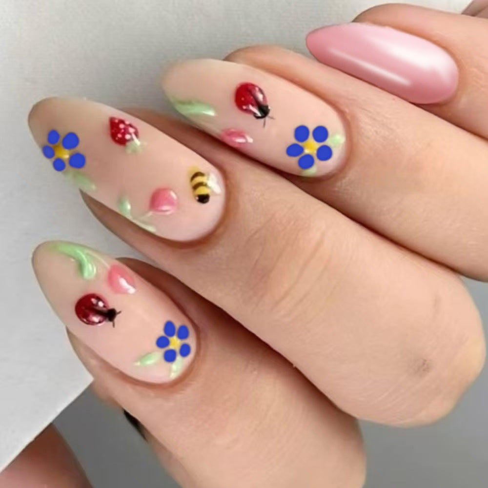 Artistic Floral Press-On Nails Stornfield 1787370443