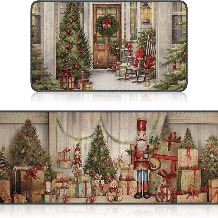 Festive Holiday-Themed Doormat