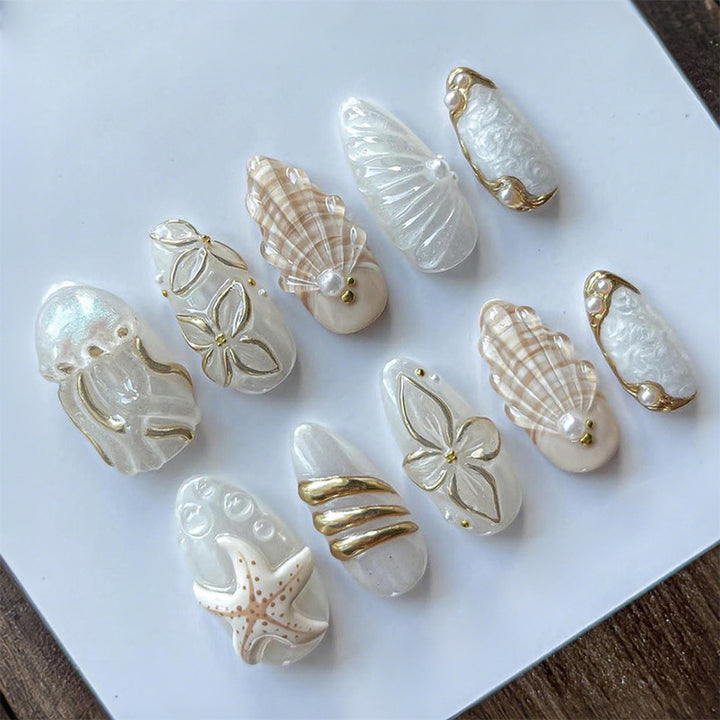 Artisanal Press-On Nail Set Stornfield