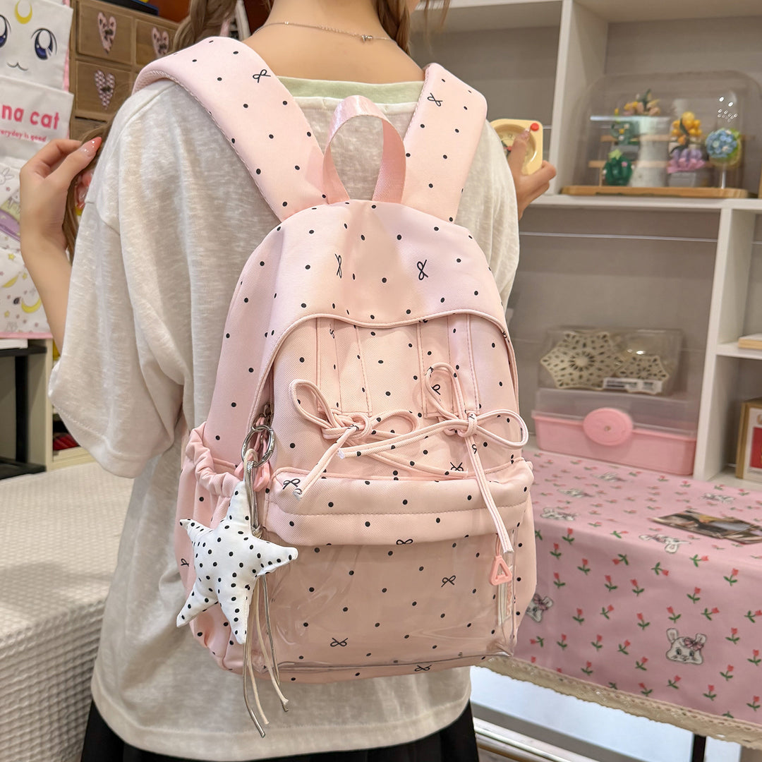 Stylish Polka Dot Pattern Backpack Stornfield
