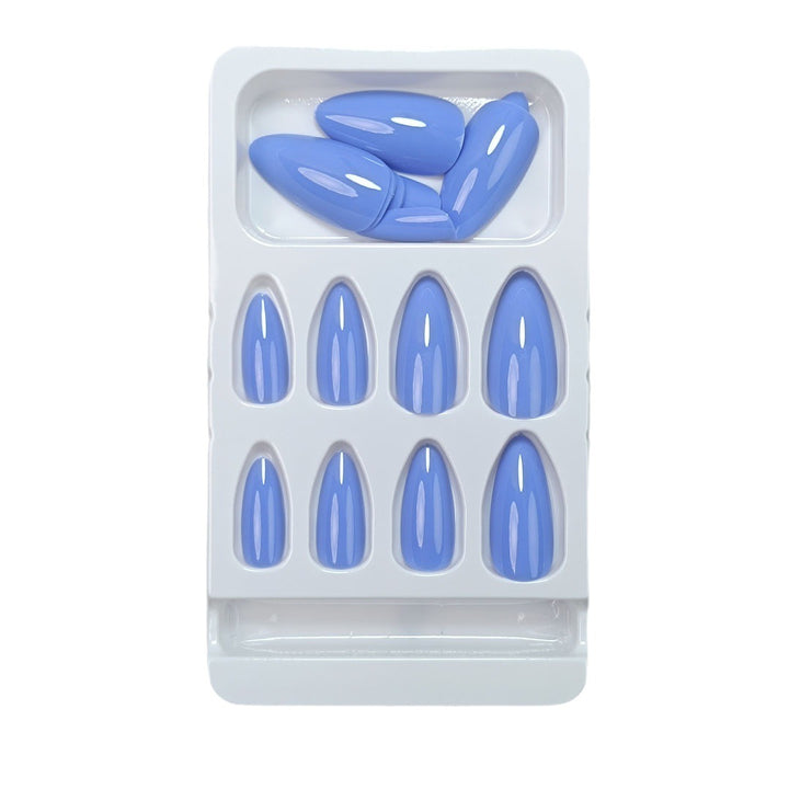 Premium Glossy Almond-Shaped Press-On Nails Stornfield
