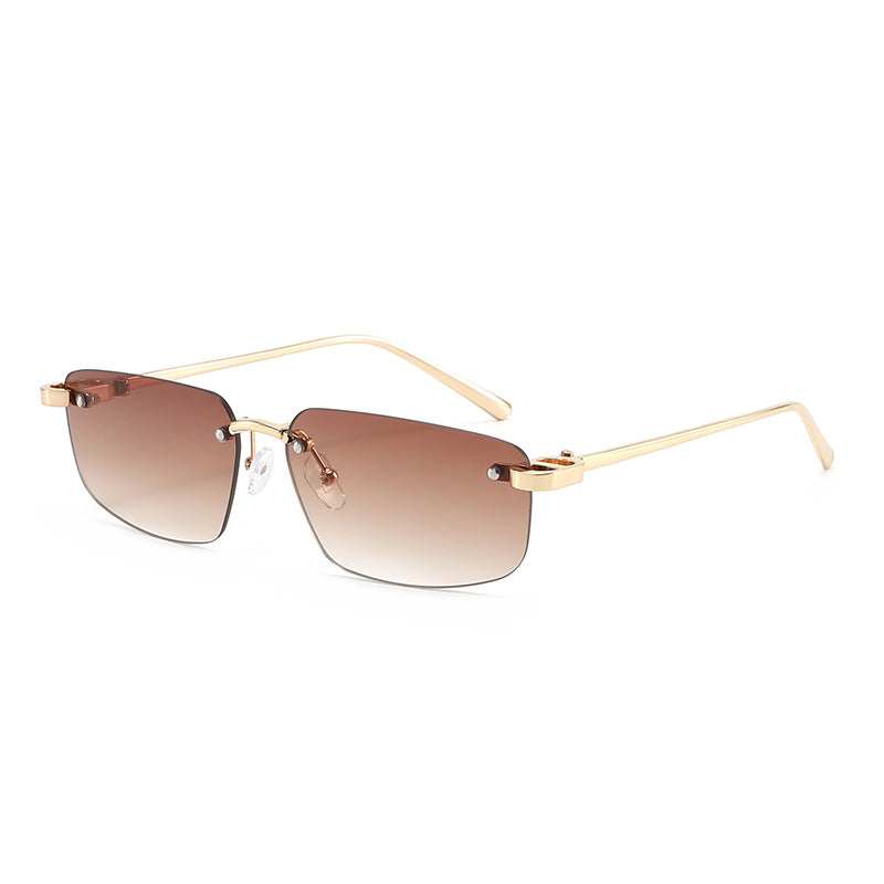 Ladies fashionable rectangular sunglasses with minimalist frame Stornfield