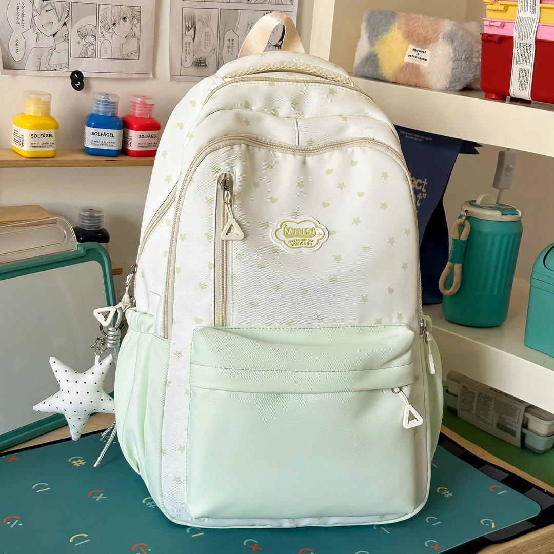 Star Print Casual Backpack Stornfield