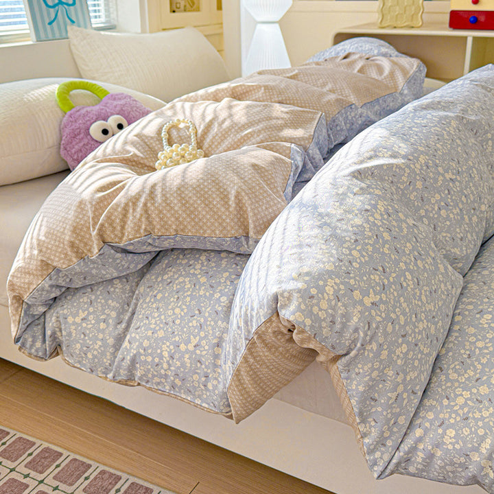 Children's Playful Floral Duvet Cover Set