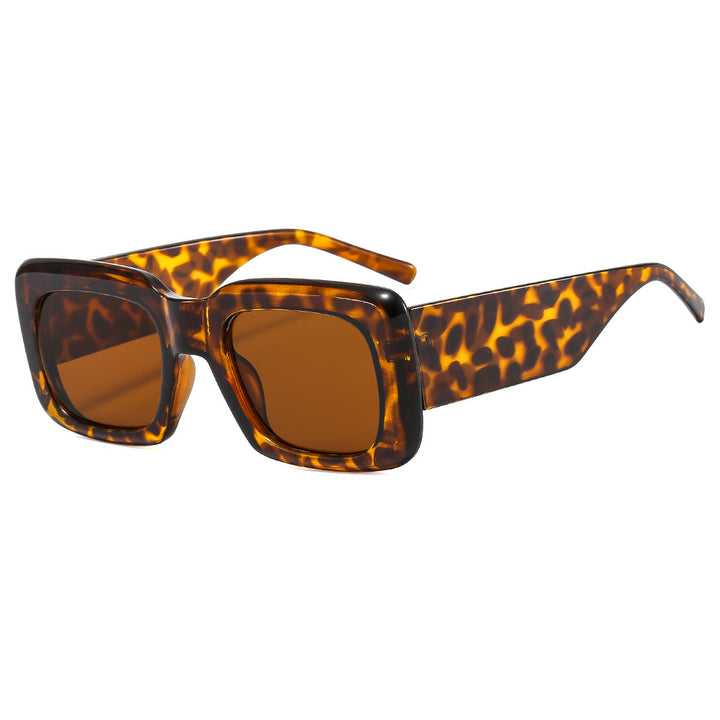 Women oversized sunglasses with square frame and transparent design Stornfield