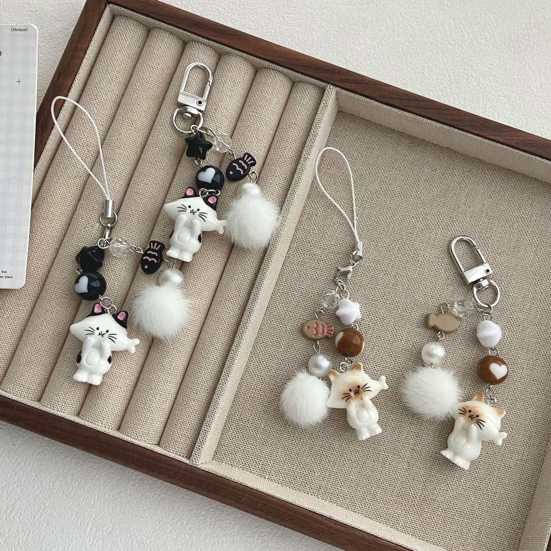 Cat-Themed Charm Keychain Stornfield