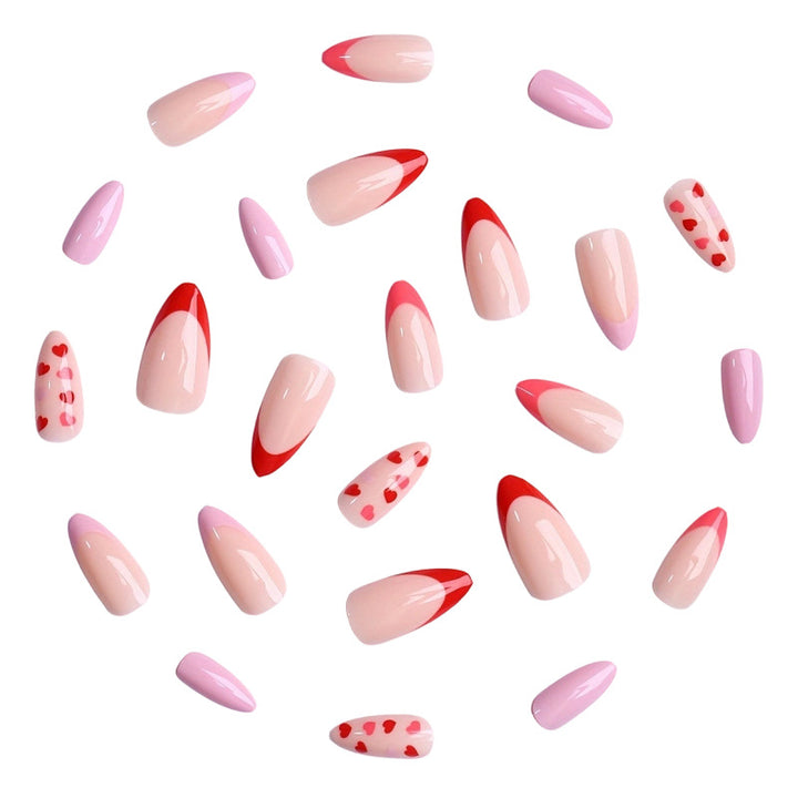 Heart-Patterned Press-On Nail Set Stornfield