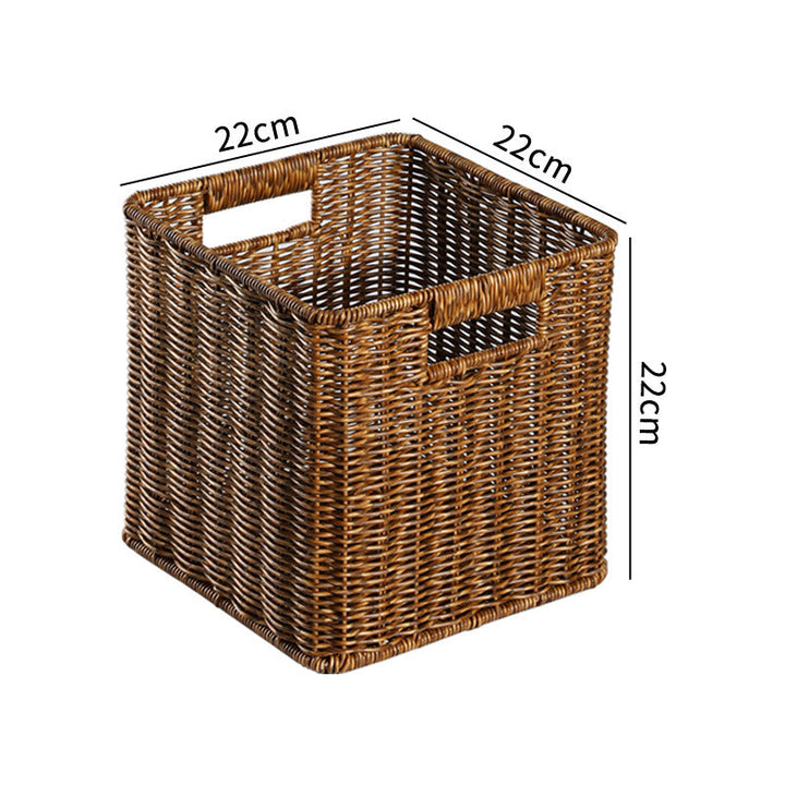 Handcrafted Rectangular Wicker Storage Bin Stornfield